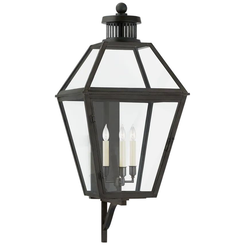 Felix Large Bracketed Ted Lantern Wall Sconce Outdoor - YhLamps