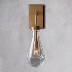 Raindrop Sconce VintageBrass - YhLamps