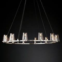 Penelope Modern Clear Glass Round Chandelier - YhLamps