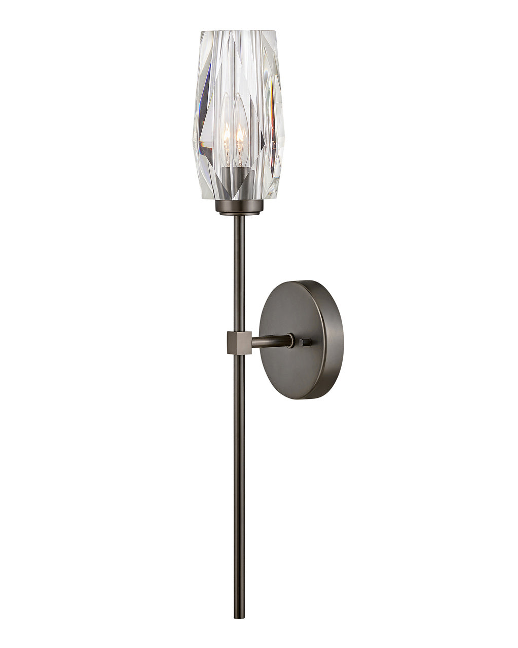 Possini Faceted Clear Crystal Wall Sconce 1-Light - YhLamps