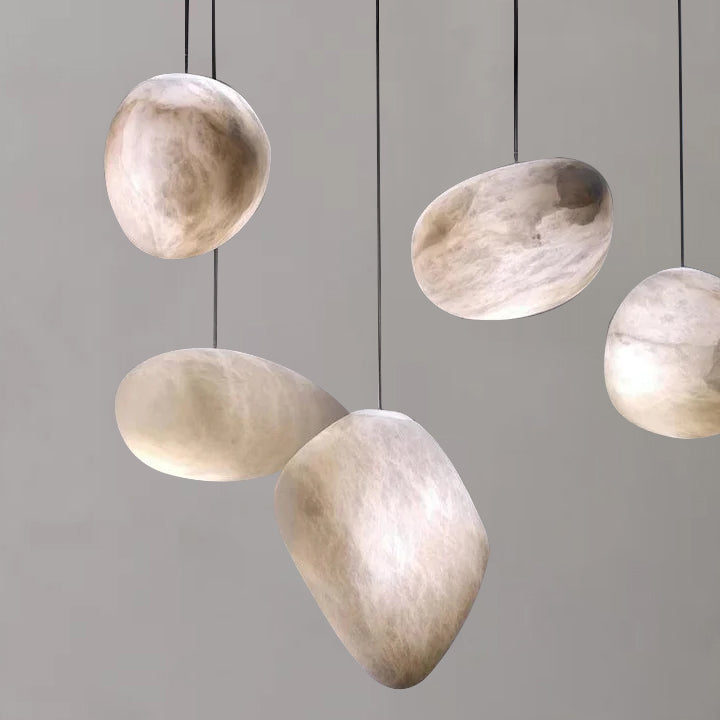 Sebastian Alabaster Natural Stone Pendant. Creative Pendant Light - YhLamps