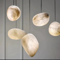 Sebastian Alabaster Natural Stone Pendant. Creative Pendant Light - YhLamps