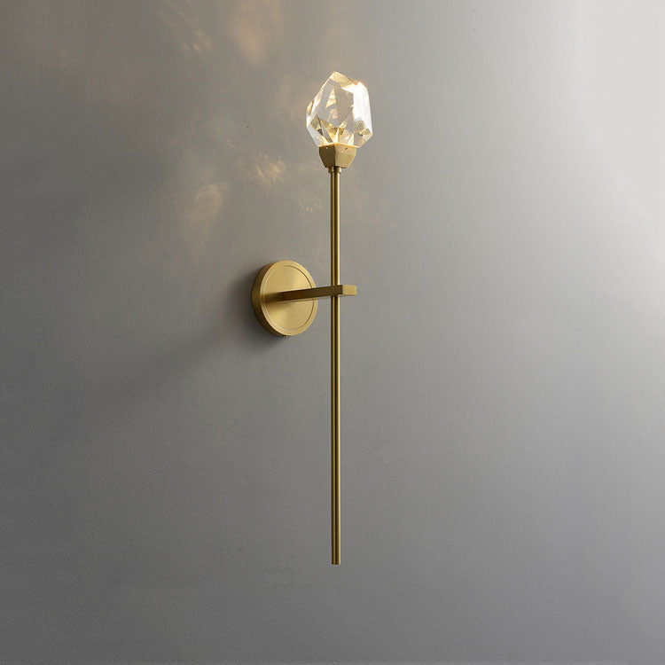 Aurelia Modern Faceted Crystal Grand Sconce - YhLamps