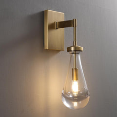 Raindrop Sconce VintageBrass - YhLamps