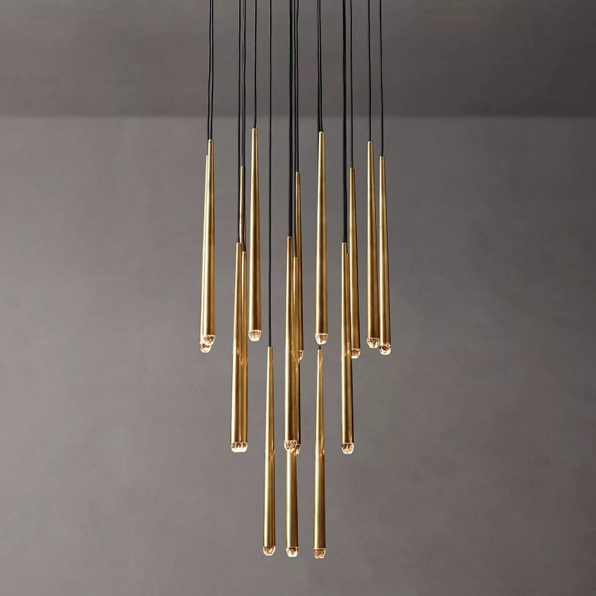 Artemis Round Tapered Tubular Chandelier 30 - YhLamps