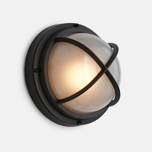 9 Seabeck Dome Cage Round Bulkhead Sconce - YhLamps