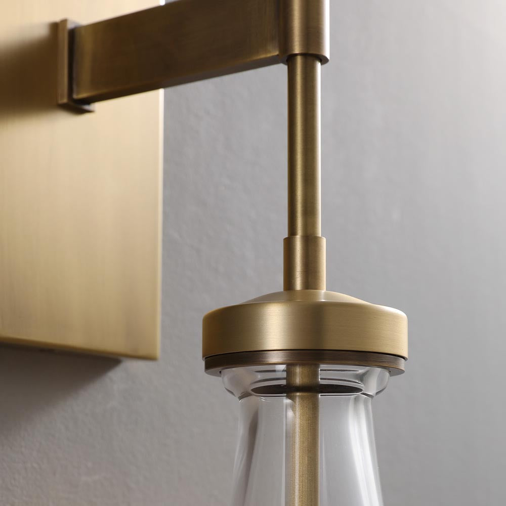 Raindrop Sconce VintageBrass - YhLamps