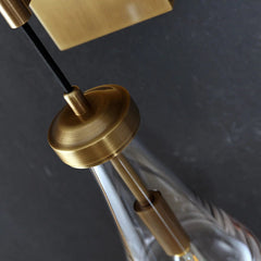 Raindrop Sconce VintageBrass - YhLamps