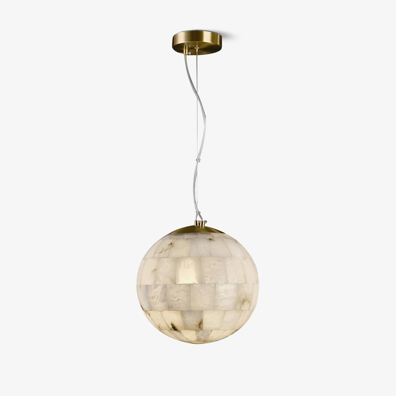 Alabaster Ball Pendant Light - YhLamps