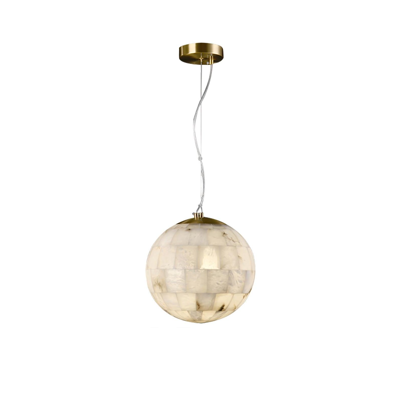 Alabaster Ball Pendant Light - YhLamps