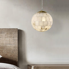 Alabaster Ball Pendant Light - YhLamps