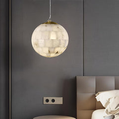 Alabaster Ball Pendant Light - YhLamps