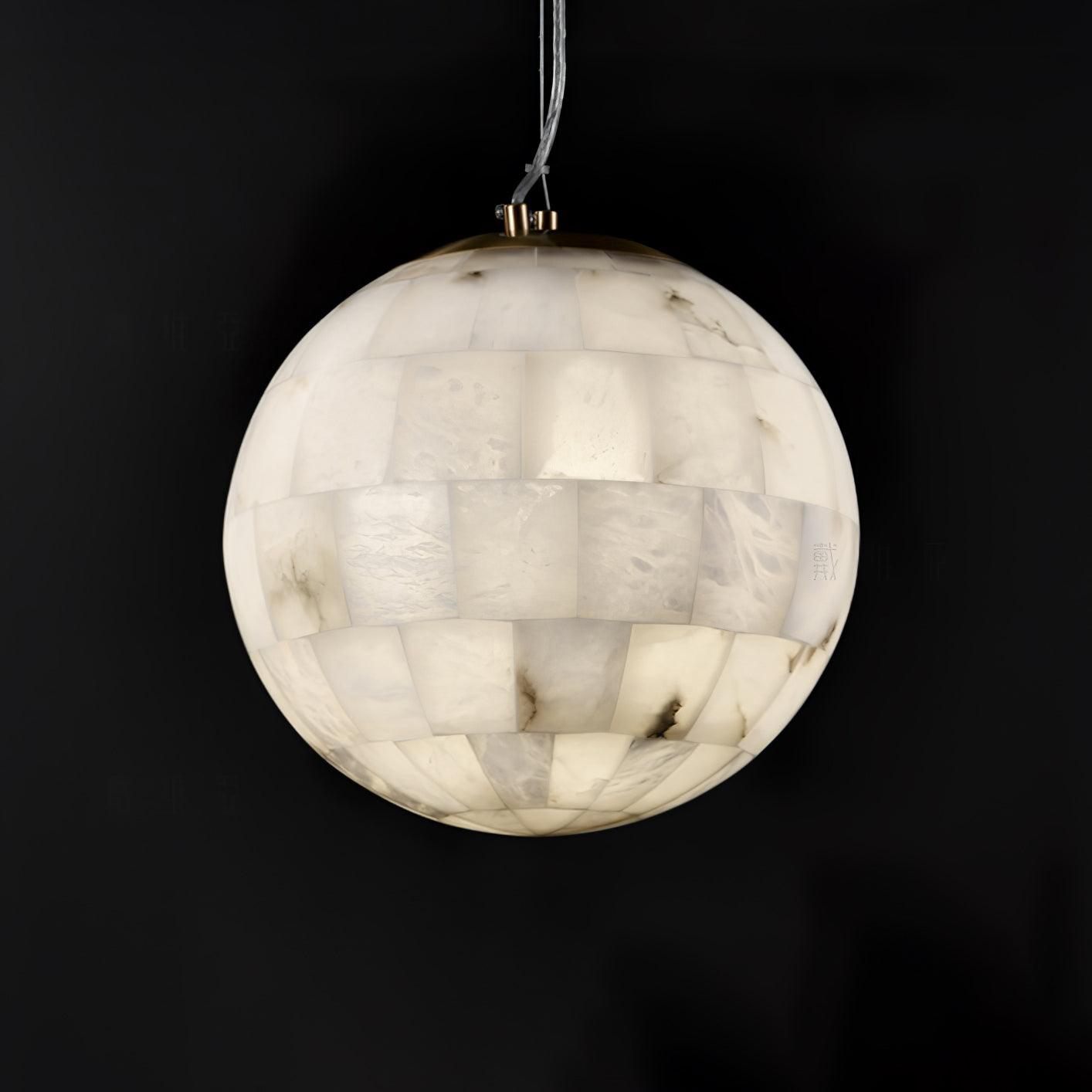 Alabaster Ball Pendant Light - YhLamps