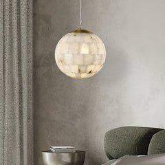 Alabaster Ball Pendant Light - YhLamps