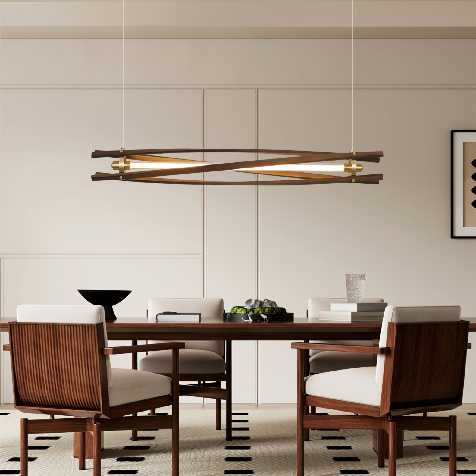 Axis Wood Chandelier - YhLamps