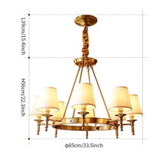 Antique Brass Chandelier - YhLamps