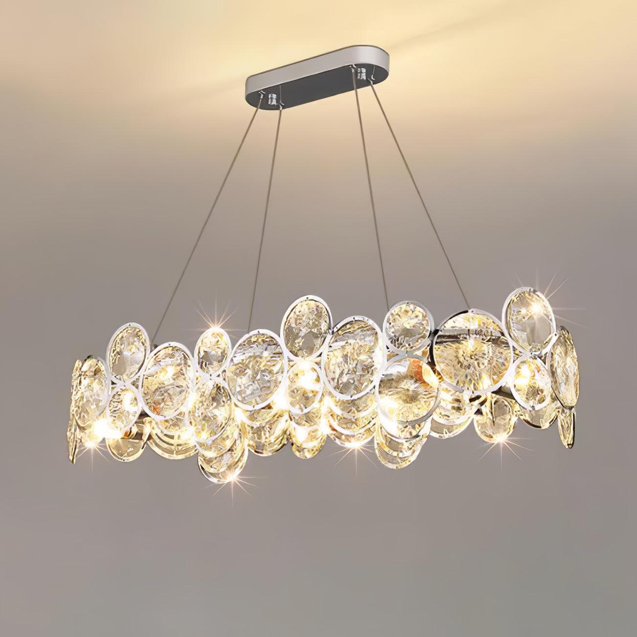 Chrome Round Crystal Chandelier - YhLamps