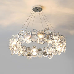 Chrome Round Crystal Chandelier - YhLamps