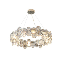 Chrome Round Crystal Chandelier - YhLamps