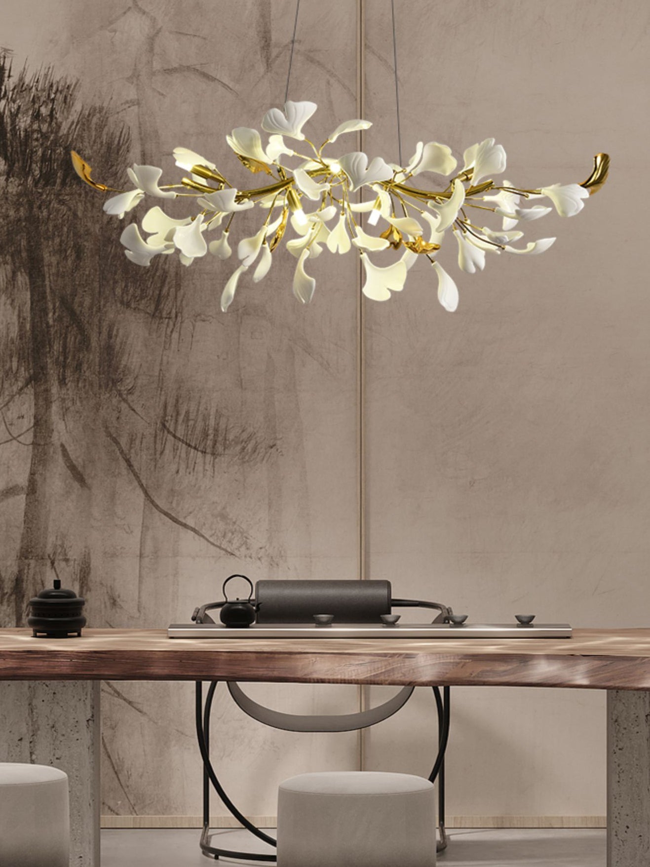 Gingko Chandelier D - YhLamps