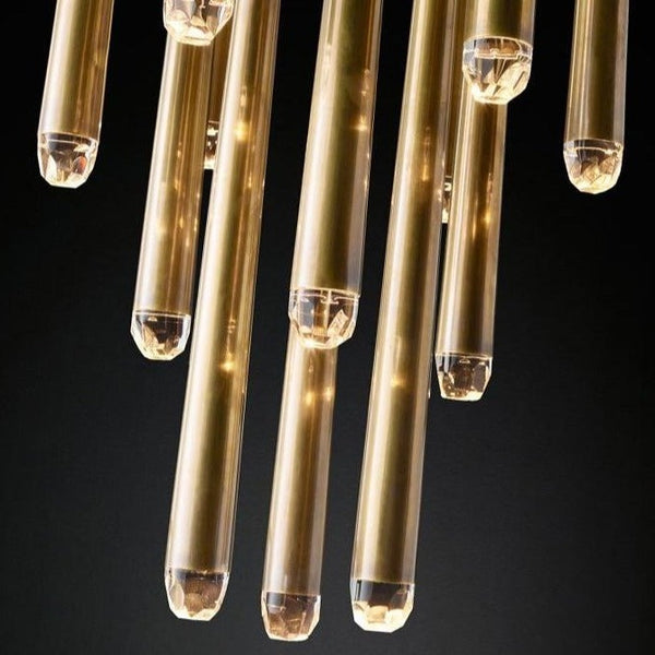 Artemis Round Tapered Tubular Chandelier 30 - YhLamps