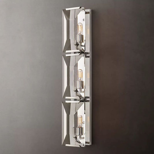 Customized Faceted Crystal Wall Sconce - YhLamps