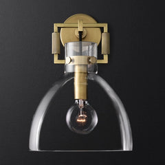 Machinist Glass Cloche Sconce 10 - YhLamps