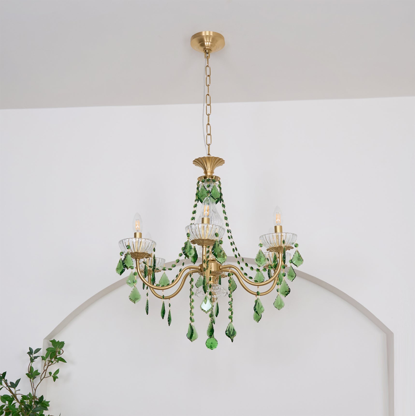 Magdalena Brass Chandelier - YhLamps