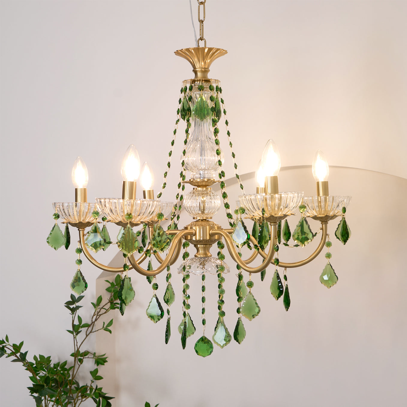 Magdalena Brass Chandelier - YhLamps