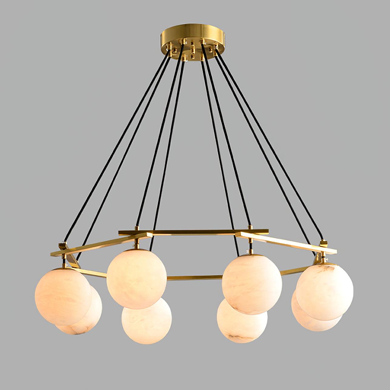 Miira Alabaster Chandelier - YhLamps