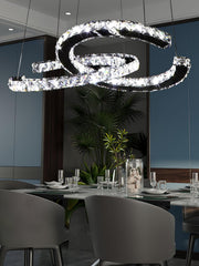 Modern Crystal Double C Chandelier - YhLamps