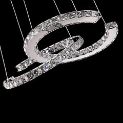 Modern Crystal Double C Chandelier - YhLamps