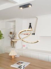 Modern Crystal Double C Chandelier - YhLamps