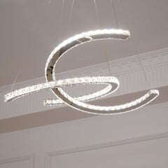 Modern Crystal Double C Chandelier - YhLamps