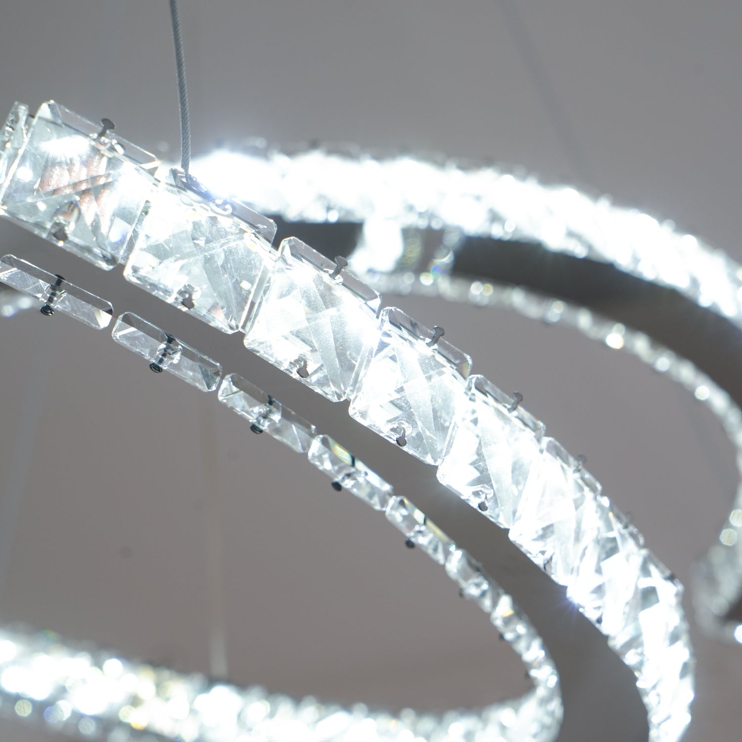 Modern Crystal Double C Chandelier - YhLamps