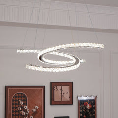 Modern Crystal Double C Chandelier - YhLamps