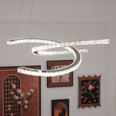 Modern Crystal Double C Chandelier - YhLamps