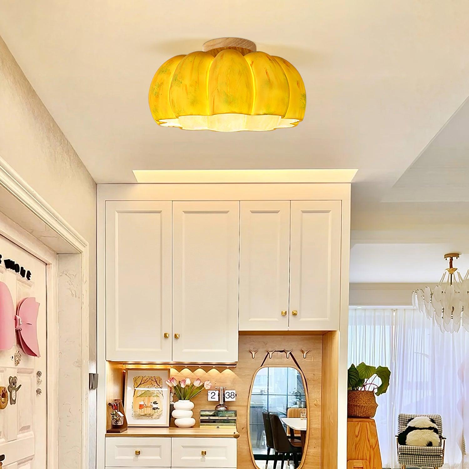 Pumpkin Ceiling Light - YhLamps