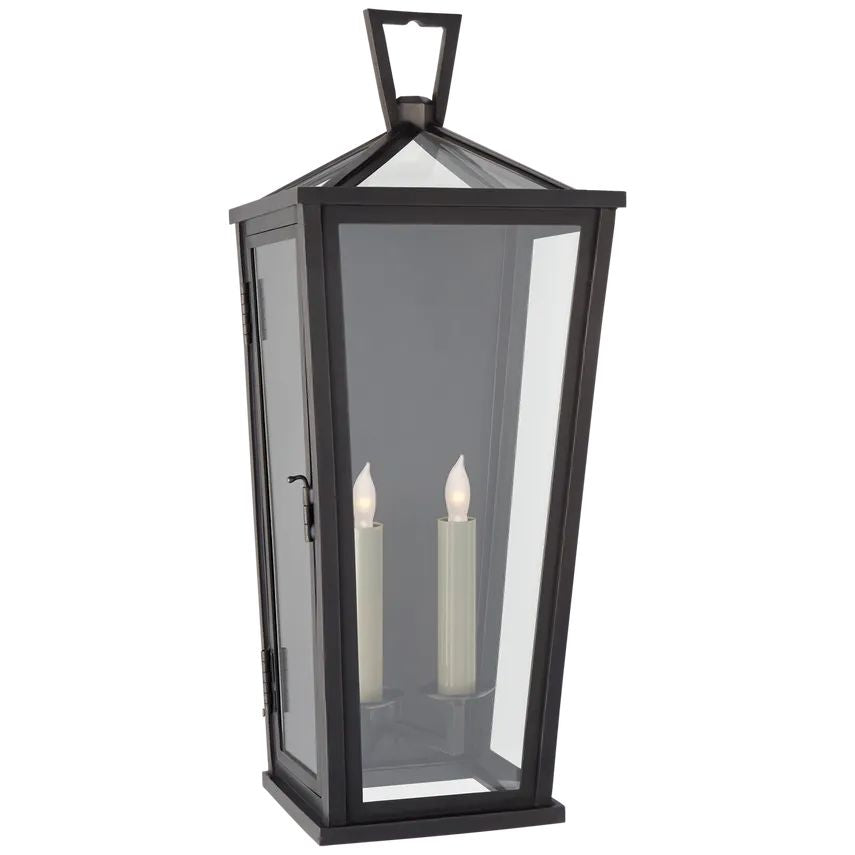 Garner Medium Tall 2-Light Lantern Wall Sconce Outdoor - YhLamps