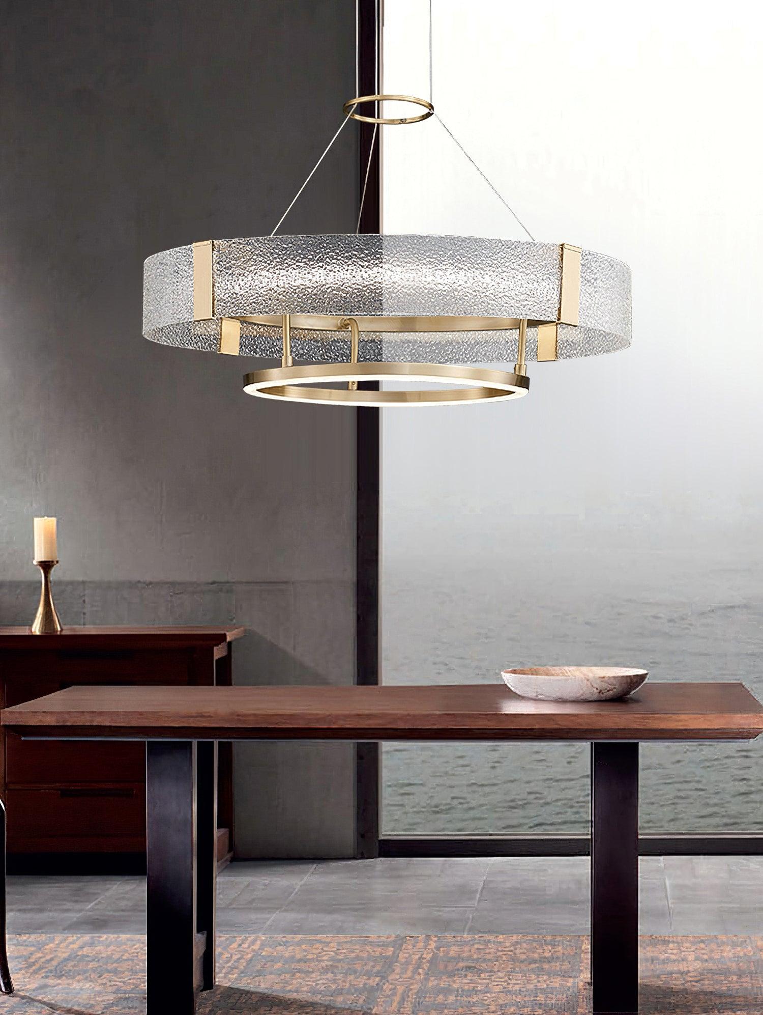 Ripple Glass Chandelier - YhLamps