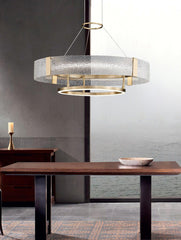 Ripple Glass Chandelier - YhLamps