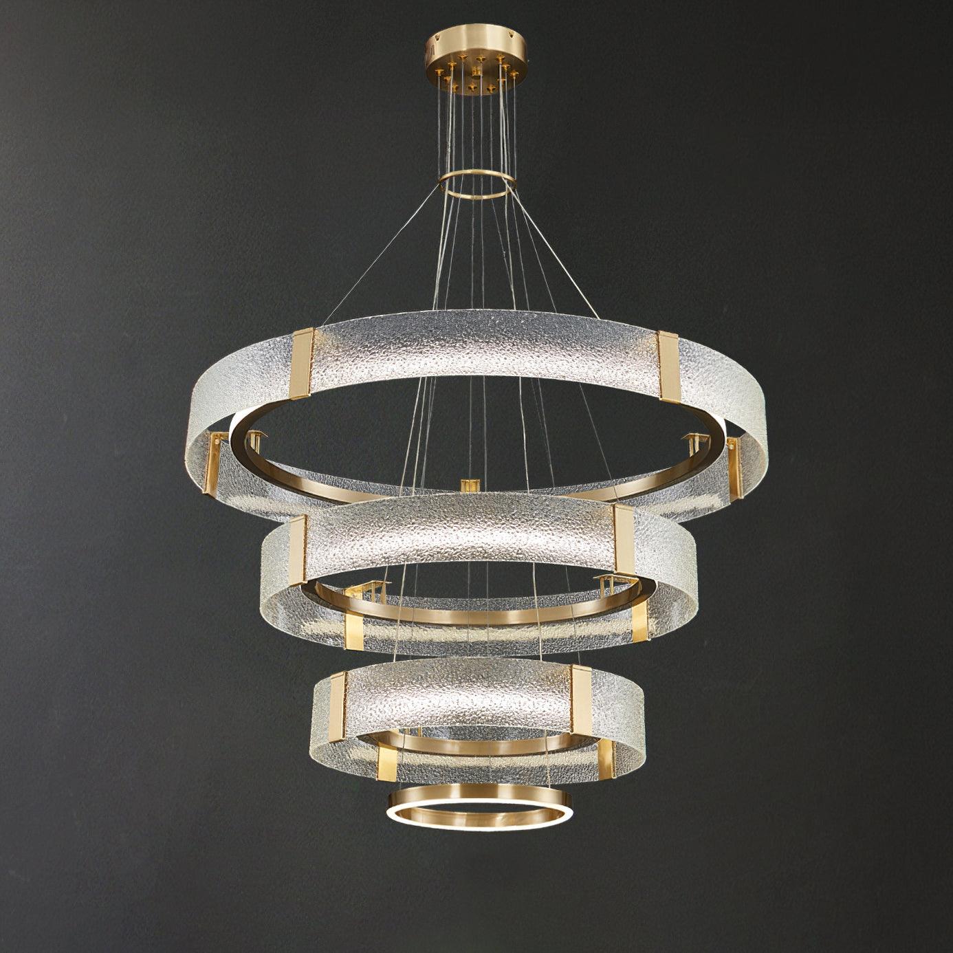 Ripple Glass Chandelier - YhLamps