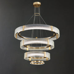 Ripple Glass Chandelier - YhLamps