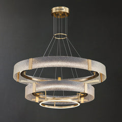 Ripple Glass Chandelier - YhLamps