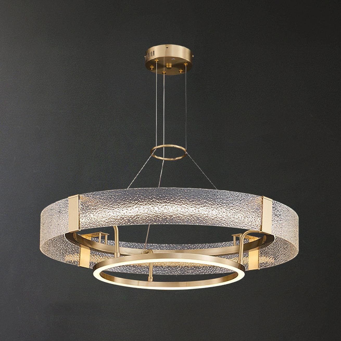 Ripple Glass Chandelier - YhLamps