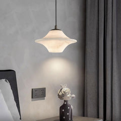 Saucer Alabaster Pendant Light - YhLamps