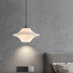 Saucer Alabaster Pendant Light - YhLamps