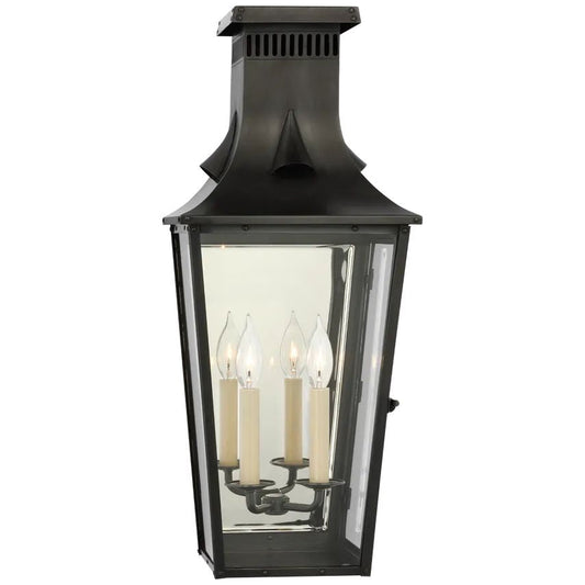 Glover Medium 3/4 Lantern Wall Sconce Outdoor - YhLamps