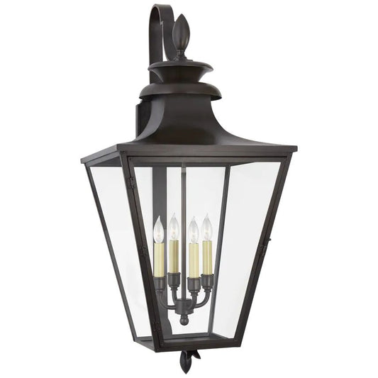 Abel Large Bracketed Lantern Wall Sconce Outdoor - YhLamps