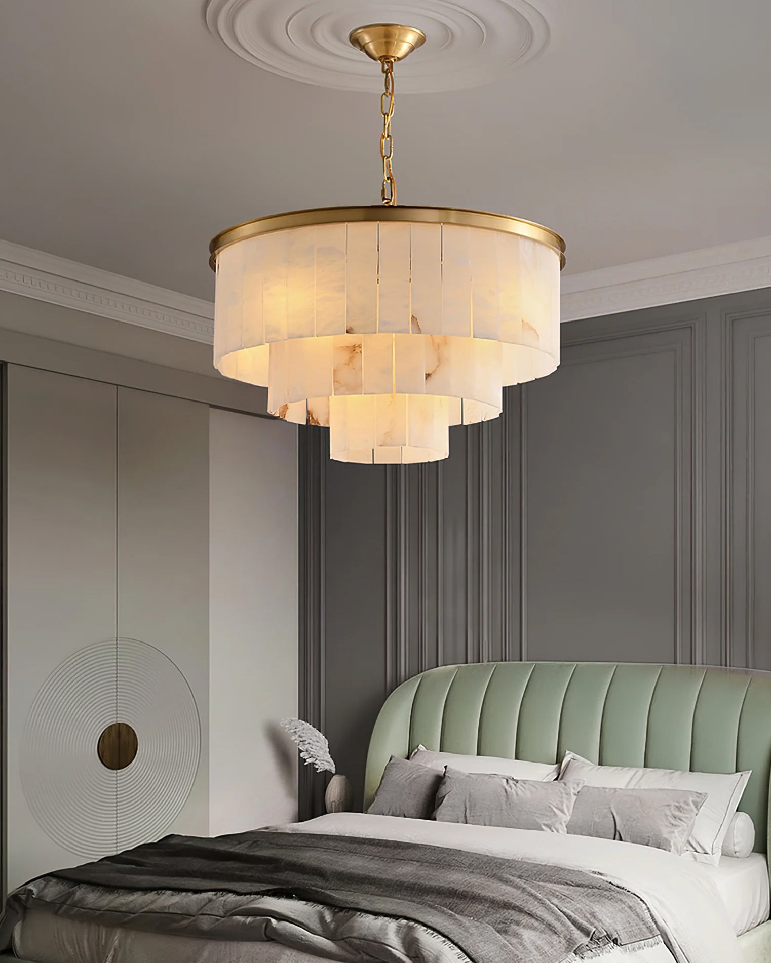 Windham Alabaster Chandelier - YhLamps